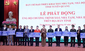 Tuyên Quang: Hoàn thành xóa trên 6.000 nhà tạm, nhà dột nát trong năm 2025