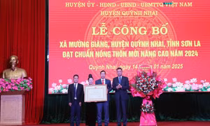 Công bố Nghị quyết của Ủy ban Thường vụ Quốc hội về việc thành lập thị trấn Mường Giàng