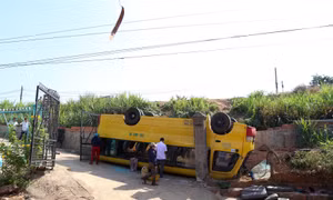 Vụ lật xe chở học sinh tại Gia Lai: Tài xế âm tính với nồng độ cồn và ma túy