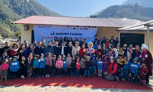 Khánh thành điểm trường ở xã vùng cao biên giới Hà Giang