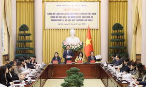 Công bố Lệnh của Chủ tịch nước về 3 luật được Quốc hội thông qua