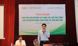Trao đổi kinh nghiệm xây dựng quy chế hoạt động tổ khuyến nông cộng đồng
