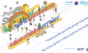"Hành trình an toàn – bảo vệ bạn, gia đình và những người bạn thương yêu". Ảnh: unicef.org