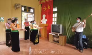 Một điểm tái định cư thủy điện Sơn La. Ảnh: Điêu Chính Tới - TTXVN 