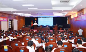 Quang cảnh kỳ họp. Ảnh: Nguyễn Cường - TTXVN