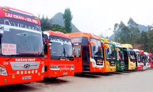 Một bến xe ở Lai Châu. Nguồn: laichau.tintuc.vn