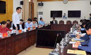 Quang cảnh buổi làm việc. Ảnh: yenbai.gov.vn