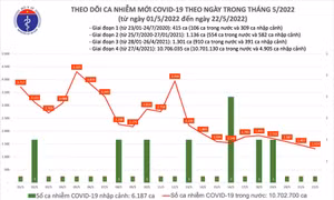 Dịch COVID-19: Ngày 22/5, cả nước có 1.319 ca mắc mới tại 42 tỉnh, thành phố