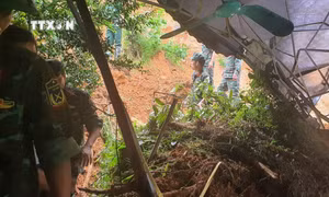 Vĩnh Phúc: Sạt lở đất làm 1 người chết, 1 người bị thương