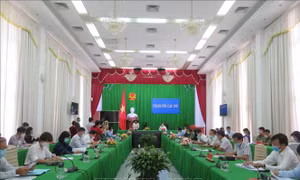 Quang cảnh buổi làm việc. Ảnh: Ánh Tuyết - TTXVN