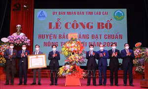 Lào Cai công bố Bảo Thắng là huyện đầu tiên của tỉnh đạt chuẩn nông thôn mới