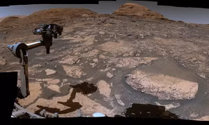 Bức ảnh toàn cảnh (panorama) với góc rộng 360 độ do Curiosity chụp. Nguồn: NASA