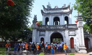 Khu di tích Văn Miếu-Quốc Tử Giám. Ảnh: Quý Trung-TTXVN 