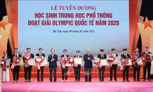 Tuyên dương học sinh Trung học phổ thông đoạt giải Olympic quốc tế năm 2020