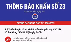 Dịch COVID-19: Bộ Y tế ra thông báo khẩn số 23