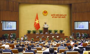 Phó Thủ tướng Chính phủ nhiệm kỳ 2016-2021 Phạm Bình Minh trình bày Báo cáo về đánh giá kết quả thực hiện kế hoạch phát triển kinh tế - xã hội, ngân sách nhà nước 6 tháng đầu năm và các giải pháp thực hiện kế hoạch phát triển kinh tế - xã hội, ngân sách n