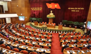 Toàn cảnh phiên bế mạc Hội nghị. Ảnh: Trí Dũng - TTXVN