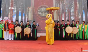 Đầu Xuân về Lễ hội làng Diềm tưởng nhớ thủy tổ Quan họ