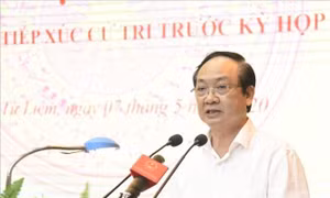 Ông Nguyễn Thế Hùng, nguyên Phó Chủ tịch UBND thành phố Hà Nội. Ảnh: Văn Điệp - TTXVN 