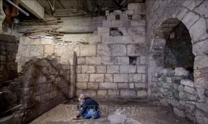 Israel phát lộ nhiều căn phòng cổ dưới lòng đất tại Jerusalem