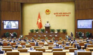Viện trưởng Viện Kiểm sát nhân dân tối cao Lê Minh Trí phát biểu giải trình, làm rõ một số vấn đề đại biểu Quốc hội nêu. Ảnh: Doãn Tấn - TTXVN 