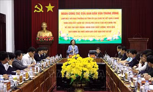 Đoàn công tác Ban Dân vận Trung ương làm việc tại tỉnh Lai Châu