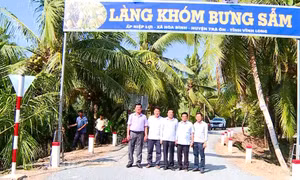 Sáng ngày 15/3/2023, Ủy ban Nhân dân xã Hòa Bình, huyện Trà Ôn (Vĩnh Long) tổ chức khánh thành công trình Đường vào Khu căn cứ cách mạng Bưng Sẩm. Ảnh: Tư liệu