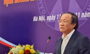 Ông Nguyễn Doãn Tú, Tổng cục trưởng Tổng cục Dân số - Kế hoạch hóa gia đình phát biểu tại hội thảo. Ảnh: qdnd.vn