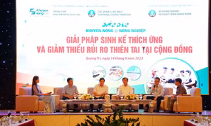 Giải pháp sinh kế giúp cộng đồng giảm thiểu rủi ro thiên tai