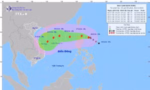 Bão YINXING có khả năng đổi hướng