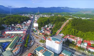 Lòng chảo Mường Thanh (Điện Biên). Ảnh: Phan Tuấn Anh - TTXVN