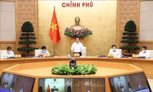 Thủ tướng Phạm Minh Chính chủ trì phiên họp. Ảnh: Dương Giang-TTXVN