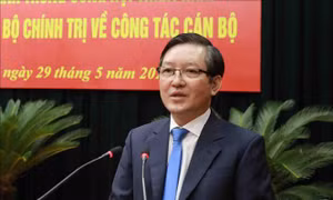 Đồng chí Lương Quốc Đoàn, Uỷ viên Trung ương Đảng, Bí thư Đảng đoàn, Chủ tịch Trung ương Hội Nông dân Việt Nam phát biểu. Ảnh: Vũ Sinh – TTXVN