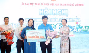 Vận động 76 tỷ đồng cho chương trình “Vì Trường Sa xanh”