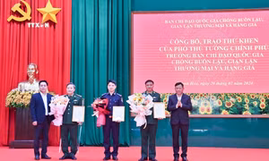 Phó Thủ tướng gửi Thư khen chiến công triệt phá vụ 17,7kg ma túy