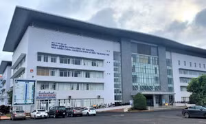 Bệnh viện Đa khoa vùng Tây Nguyên, nơi đang điều trị cho 2 bệnh nhi mắc bệnh viêm não Nhật Bản. Ảnh: daklak.gov.vn