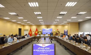 Toàn cảnh lễ phát động giải thưởng. Ảnh: Vietnam+