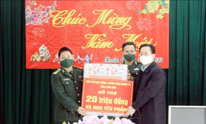 Tết Nhâm Dần 2022: Động viên cán bộ, chiến sĩ làm nhiệm vụ ở khu vực biên giới Lạng Sơn