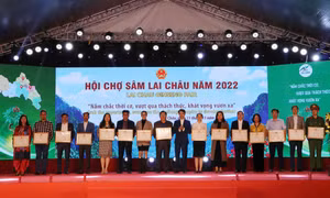 Bế mạc Hội chợ Sâm Lai Châu năm 2022
