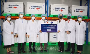 Việt Nam tiếp nhận 403.000 liều vaccine phòng COVID-19 do Chính phủ Australia tài trợ