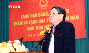 Phó Chủ tịch Quốc hội Nguyễn Đức Hải thăm và chúc Tết tại Lạng Sơn
