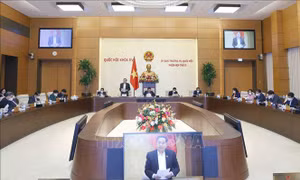 Phó Chủ tịch Thường trực Quốc hội Trần Thanh Mẫn phát biểu. Ảnh: Doãn Tấn - TTXVN