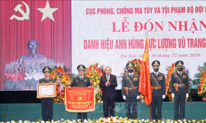 Cục Phòng, chống ma túy và tội phạm - Bộ Tư lệnh Bộ đội Biên phòng đón nhận danh hiệu Anh hùng lực lượng vũ trang nhân dân thời kỳ đổi mới