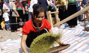 Sôi nổi Lễ hội cốm Tú Lệ