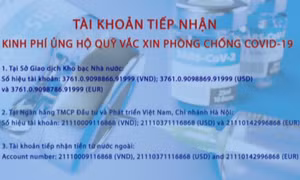 2.360 tỷ đồng ủng hộ Quỹ vaccine phòng COVID-19 từ các tập đoàn, tổng công ty thuộc Ủy ban Quản lý vốn nhà nước tại doanh nghiệp