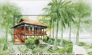 Phát hành đặc biệt bộ tem bưu chính “Nhà sàn Bác Hồ trong khu Phủ Chủ tịch”