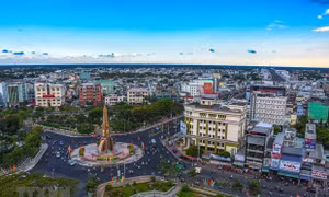 Trung tâm thành phố Cà Mau. Ảnh: Thế Anh - TTXVN