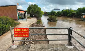 Bạc Liêu: Khẩn trương khắc phục hậu quả sạt lở, đảm bảo an toàn cho người dân