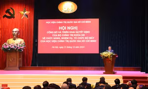 Học viện Chính trị quốc gia Hồ Chí Minh triển khai Quyết định của Bộ Chính trị về tổ chức bộ máy mới