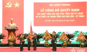 Bộ Quốc phòng: Sáp nhập Tổng cục Hậu cần và Tổng cục Kỹ thuật